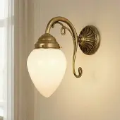 BERLINER MESSINGLAMP Elegant vegglampe Paris av messing