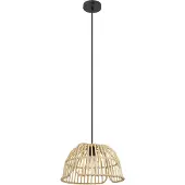Eglo Hengelampe Glyneath med bambusskjerm, Ø 37,5 cm