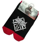 Cenega The Witcher 3 Wolf, Crew-sokker, svarte, voksne, unisex, 39 - 46, polske