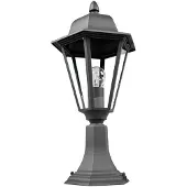 LINDBY sokkellampe Edana, 52 cm, antrasitt, E27, IP44
