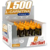 Nutrisport Eske Med L-karnitin 1500 Hetteglass Appelsin 20 Enheter