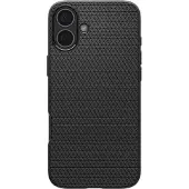 Spigen Liquid Air - Baksidedeksel for mobiltelefon - termoplast-polyuretan (TPU) - matt svart - for Apple iPhone 16