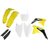 Ufo Suzuki Rmz 450 2008-2017 Sukit412f-999 Fork Protectors &amp; Plastsett