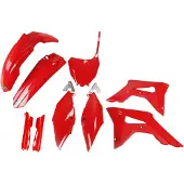 Ufo Honda Crf 250r/450r 2018-2021 Hokit119f-070 Fork Protectors & Plastsett