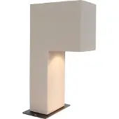 QAZQA Moderne utendørs pullert grå 35 cm IP44 - Pompei
