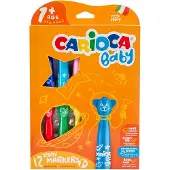 Carioca Baby Tusjer - 12 stk. - Flerfarget - - OneSize - Tusj