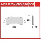 TRW Carbon Race Longlife Aprilia Rsv4 1000 Factory 10 Sintrede Bremseklosser