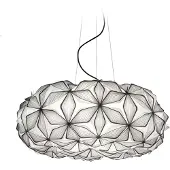 Slamp Pendellampe C'EST LA VIE, svart/kabel svart, Ø 70 cm