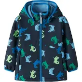 Name it Softshell Jakke m. Fleece - NmmAlta05 - Dark Sapphire/Cr - - 4 år (104) - Softshell