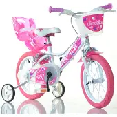 Dino Bikes barne sykkel 16 hvit-rosa