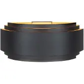 Highlight Sofia vegglampe, svart, bredde 30 cm, aluminium, E14