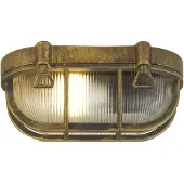 Searchlight Lampe til båt Porto oval, svart-gull
