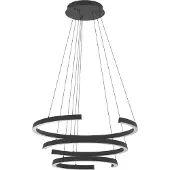 Stars of Light LED-hengelampe LABONETE svart Ø 80 cm med 3 lyskilder