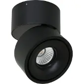 Steinhauer LED-downlight Fez, svart, 1 lyskilde, metall, svingbar