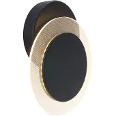 Steinhauer LED-vegglampe Lido, svart, metall, 2 700 K