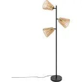Atmosphera gulvlampe boho GIADA, 3 dreibare skjermer, 150 cm