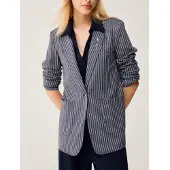 Pennyblack for woman. 2611911126200 Blazer Pinstripe Pbjwest blue (44), Casual, Viscose