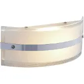 LINDBY Glass-vegglampe Zinka med LED, 25 cm