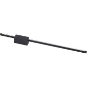 LUCANDE LED-vegglampe Skaila, svart, lengde 90 cm, 3000 K