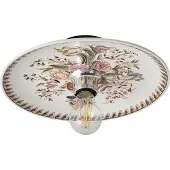 LUCANDE vegglampe Faelira, rosa/hvit, keramikk