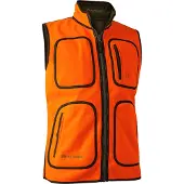 Deerhunter Gamekeeper Reversible Fleece Vest Men Safety Orange 2XL