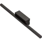 Quitani LED-vegglampe Tolu, svart, bredde 45 cm