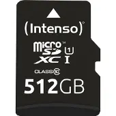 Intenso Micro Sdxc 512gb Class 10 Uhs-i Premium Minnekort
