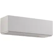 LINDBY Lidby vegglampe Benno, 29 cm, gips, hvit, kantet, G9