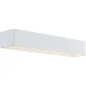 Arcchio LED-vegglampe Karam, 53 cm, hvit, metall, opp/ned