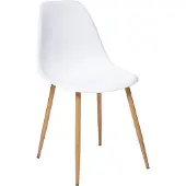 Atmosphera Spisestuestol 157268G, hvit/l brun, 47x53x85 cm