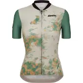 Santini Marble Slim Fit Kort Ermet Trøye