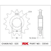 Rk C5048 525 Fremre Tannhjul