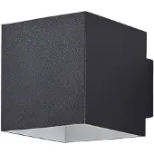 Arcchio vegglampe Zuzana, kantet, svart, G9, 10 cm bred