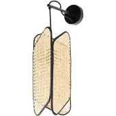LUCANDE Bassiola vegglampe med bambusskjerm