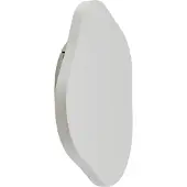 LINDBY LED-vegglampe Nielson, hvit, gips, 30 x 30 cm