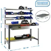 Simonwork (bancos De Trabajo) Bt1 Box Metallhylle 1445x1510x760 Mm