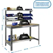 Simonwork (bancos De Trabajo) Bt1 Metallhylle 1445x1510x760 Mm