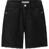 Name it Shorts - Bred - NkfBella - Black Denim - - 7 år (122) - Shorts