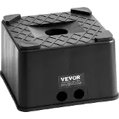 Vevor Jekkblokk for tilhengere, 15 cm høy, kraftig nivelleringsblokk for bobiler med kapasitet på 2700 kg, jekkstativ for bobiler, motorsykkelstativ, krakk, campingvogntilbehør for campingvogner, femt