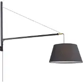 LUCANDE vegglampe Beleza, høyde 150 cm, uttrekkbar, tekstil