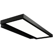 Arcchio LED-vegglampe til kontor Rick svart. universalhvit