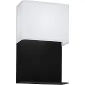 Eglo LED-vegglampe Galdakao med tekstil, svart/hvit