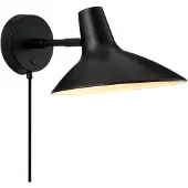 Nordlux Vegglampe Darci Short, utstikk 33,5 cm, svart