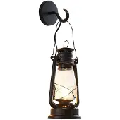 LINDBY vegglampe Raisa, rustfarget, metall, lykt, E14