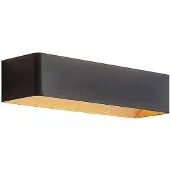 Arcchio LED-vegglampe Karam, 37 cm, svart, metall, opp/ned