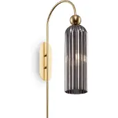 Maytoni Antic vegglampe, grå glasskjerm