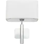 LUCANDE Vegglampe Jettka med tekstilskjerm og bryter