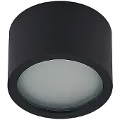Arcchio downlight Nieva, GX53, svart, rund, Ø 10cm, metall