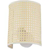 LINDBY vegglampe Lautaro, bambus, 25 cm høy, E27