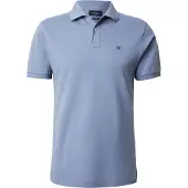 Hackett for man. HM5600148 Polo Slim Fit Logo blue (L), Casual, Cotton, Short sleeve